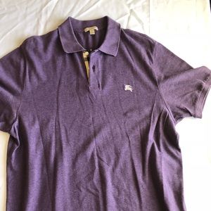 Purple Burberry polo shirt
